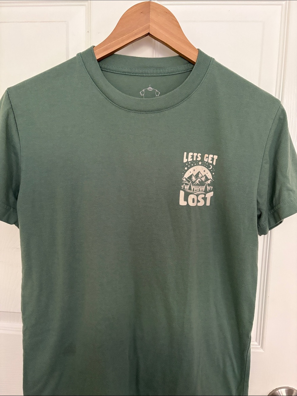 Unisex Forest Green 'Let's Get Lost' Graphic Tee